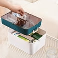 thumbnail image 4 of Quinlirra Clearance Plastic Rectangular Anytime Divider Cutter Break Divider Box for Tablets Capsules Medication Dispenser Durable Portable Scientific Dosing 11.2x8.2x6.3in 2.35lb, 4 of 6