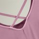 thumbnail image 5 of Fiudx Ropa de Mujer Top de Cuello Redondo Liso para Mujer con Espalda Cruzada Top/Camisa de Cuello Redondo de Manga Corta, 5 of 7