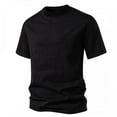 thumbnail image 4 of Fanxing Mens Tees for Hot Weather Black Short Sleeve T Shirts Summer Tees Vintage Washed Casual Shirts XL, 4 of 5