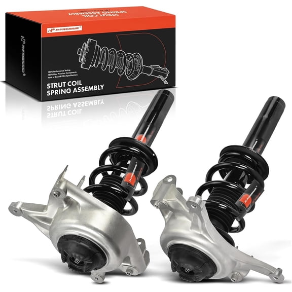 A-Premium Front Pair (2) Complete Strut and Coil Spring Assembly Compatible with Audi Q5 2013 2014 2015 2016 2017, Driver and Passenger Side