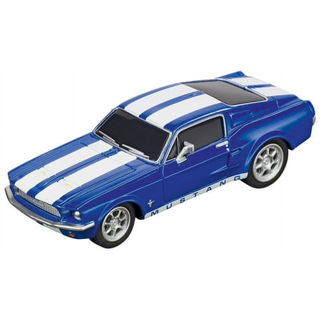 Carrera GO!!! 64146 1:43 Scale Analog Slot Car Racing Vehicle - Ford Mustang '67 Blue