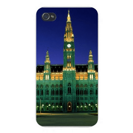 Apple Iphone Custom Case 5 5s Snap on - Rathaus Town Hall Vienna, Austria Gothic