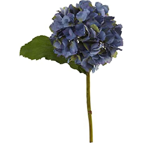 Nearly Natural 12��� Hydrangea Artificial Flower (Set of 12), Blue