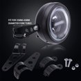thumbnail image 5 of Faro delantero LED para motocicleta de 6,5 pulgadas con soporte para faro delantero de motocicleta, luces de conducción Halo DRL luz blanca universal 12V para Bobber Chopper Cafe Racer Retro Kuyhfg Bienvenido a Kuyhfg, 5 of 5