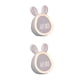 thumbnail image 4 of Cateissary reloj despertador de conejo, relojes digitales electrónicos de escritorio para niños, reloj de entrenamiento para dormir junto a la Blanco 2Conjunto, 4 of 6