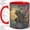 Red, variant on Fairy Mosaic Coffee Mug, Butterfly Garden Art, Whimsical Daily Tea Sips