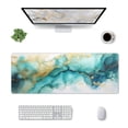 thumbnail image 2 of 1pc12 * 31.5in 3mm largesized mouse pad, marble texture, washable non slip rubber office and gaming computer desk pad, advanced esports mouse pad, Christmas, Halloween, and Thanksgiving gifts, 2 of 4