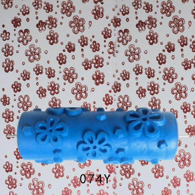 ziyahi 5'' Embossed Pattern Paint Roller DIY Wall Painting Edger Runner Tool #4