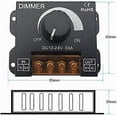 thumbnail image 4 of Dimmer Switch Dimmer ON/OFF Switch 12V-24V 30A for Band, 4 of 5