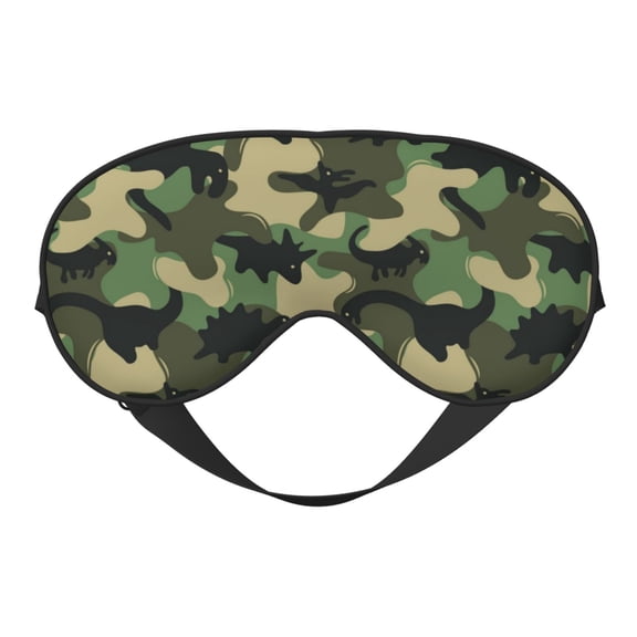 Eye Sleep Mask for Women Men - Camouflage Dinosaur Adjustable Soft Buckle Travel Eye Masks for Sleep Mask Blackout, Sleeping Mask for Women Men, Funny Blindfolds for Party Games