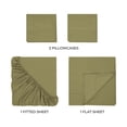thumbnail image 5 of Ultra Soft Deep Pocket 400-Thread Count Egyptian Cotton Stripe Sheet Set, 5 of 7