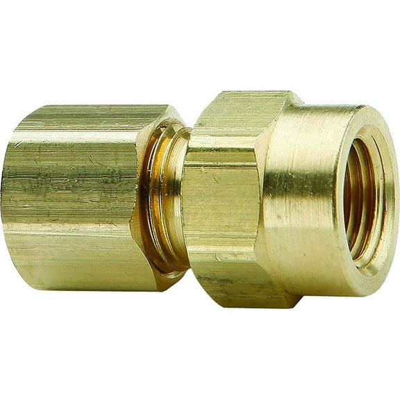 Brass 3/8x3/8 Comp x Fip Union