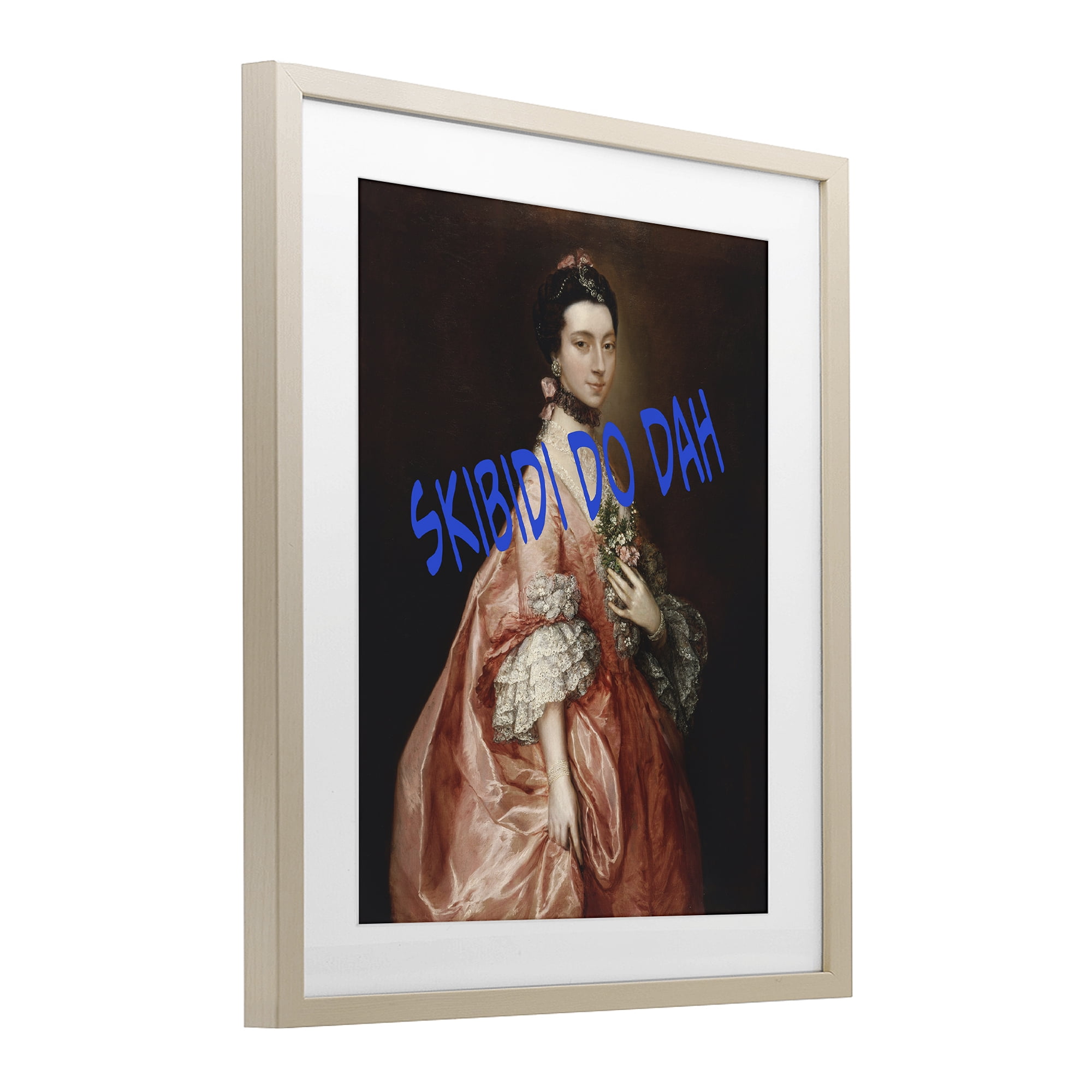 Stupell Industries Iconic Skibidi Do Dah Birch Framed Print Under Glass, design by Grotto Studios