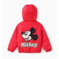 thumbnail image 2 of Disney Mickey Girls Boys Puffer Jackets Winter Hoodie Zip-Up Outerwear Jackets & Coats Sizes 3-10, 2 of 8