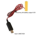 AA Dummy Battery Power Cable Cord Replace 3x 1.5V LR6 AA Batteries