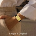 thumbnail image 2 of Men’s Vintage Quartz Watch Rectangular Dual-Dial Design with Dual Time Zone,Waterproof Man Watch with Leather Strap, Perfect for Travel & Business, 2 of 7
