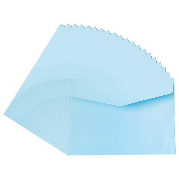 JUNTEX 20Pcs Retro Envelopes Kit Colorful Cash Envelope for 7 x 5 Inches Greeting Card Wedding Invitation Card Thank You Letter