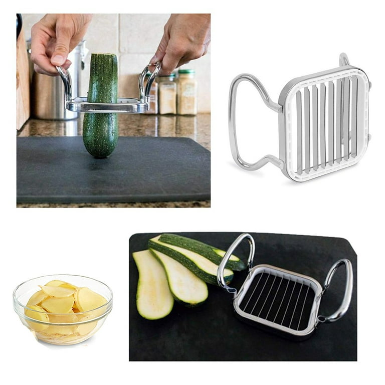  Commercial Vegetable Fruit Chopper, French Fry Cutter Potato  Dicer French Fries Wedges Cubes Cutter Grade French Fry Cutter Stainless  Steel Dicer Food Dicer for Kitchen Restaurant, Silver: Home & Kitchen