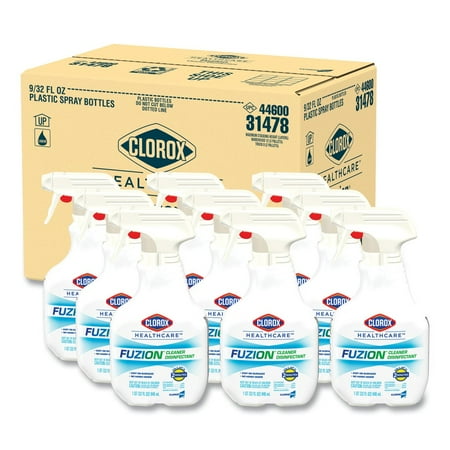 Clorox Healthcare® Fuzion® Cleaner Disinfectant Spray 32 Fluid Ounces (Pack of 9) (Package May Vary)