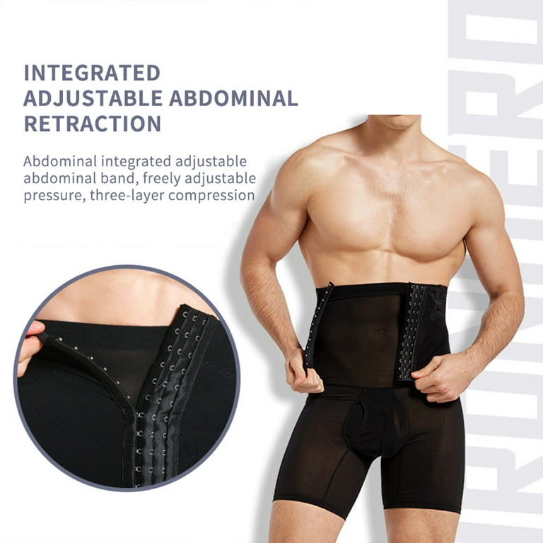 LEAPAIR Men's Underwear Boxer Briefs Tummy Control Shorts High