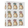 thumbnail image 2 of Cartoon Capybaras Pattern 3 Ring Hardcover Binders 1.5in Round Rings for Letter-Size Folder Paper Organizer Pockets for Office Student Recipe, 2 of 9