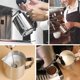 thumbnail image 4 of Rostfria espressomjölkkannor, mjölkskummare för espressomaskiner Cappuccino Latte Art Silver, 350 ml, 4 of 5
