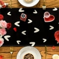 thumbnail image 6 of YIMWNYI Heart Table Flag Valentine's Day Decoration - Colorful Flax Table Runner for Dining Table, Wedding, Anniversary, Living Room, and Coffee Table (4 Sizes Available), 6 of 6