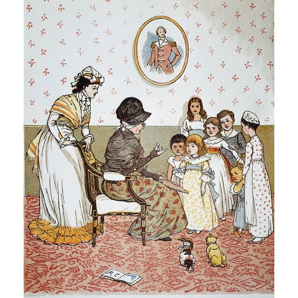 Randolph Caldecott, 1880. /Nillustration By Randolph Caldecott For 'Sing A Song For Sixpence,' 1880. Poster Print by  (18 x 24)