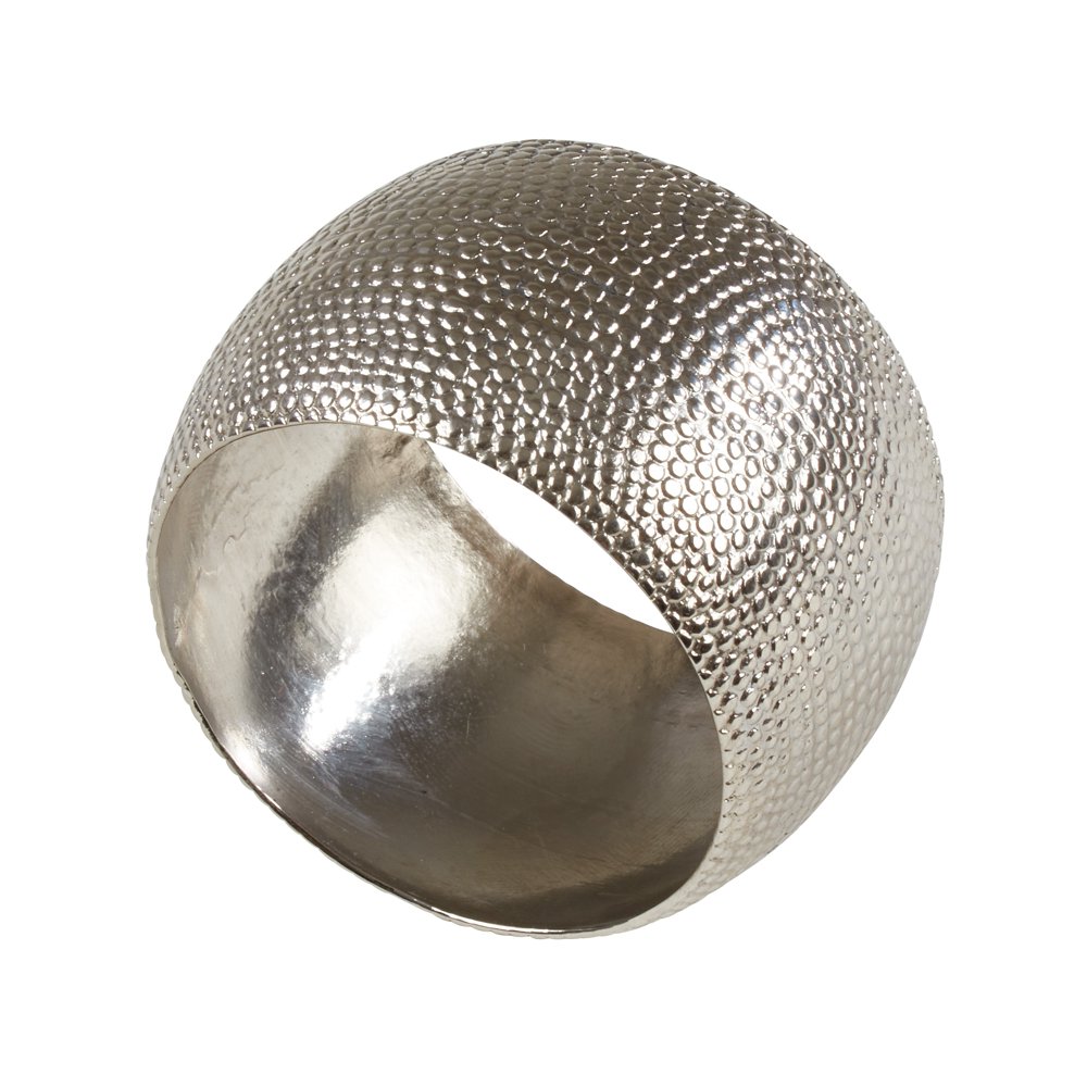 Hammered Brass Napkin Rings (Set of 4)