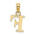 thumbnail image 4 of Diamond2Deal 14K Yellow Gold Block Letter F Initial Pendant for Women, 4 of 6