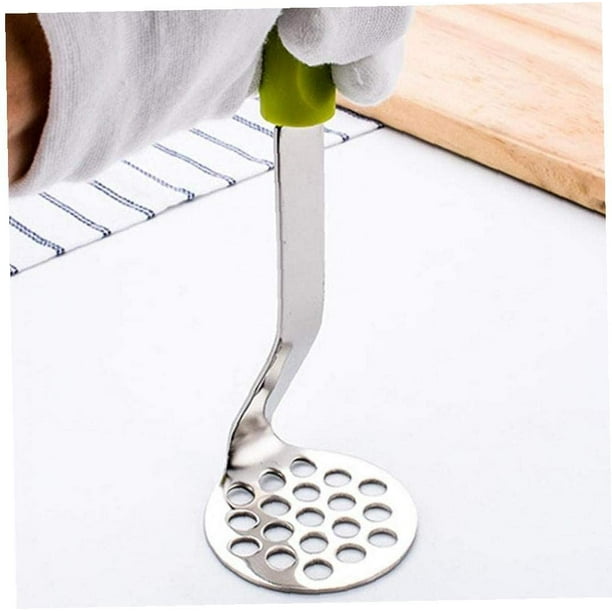 1 Pc Stainless Steel Potato Mashers Baby Food Masher with Long