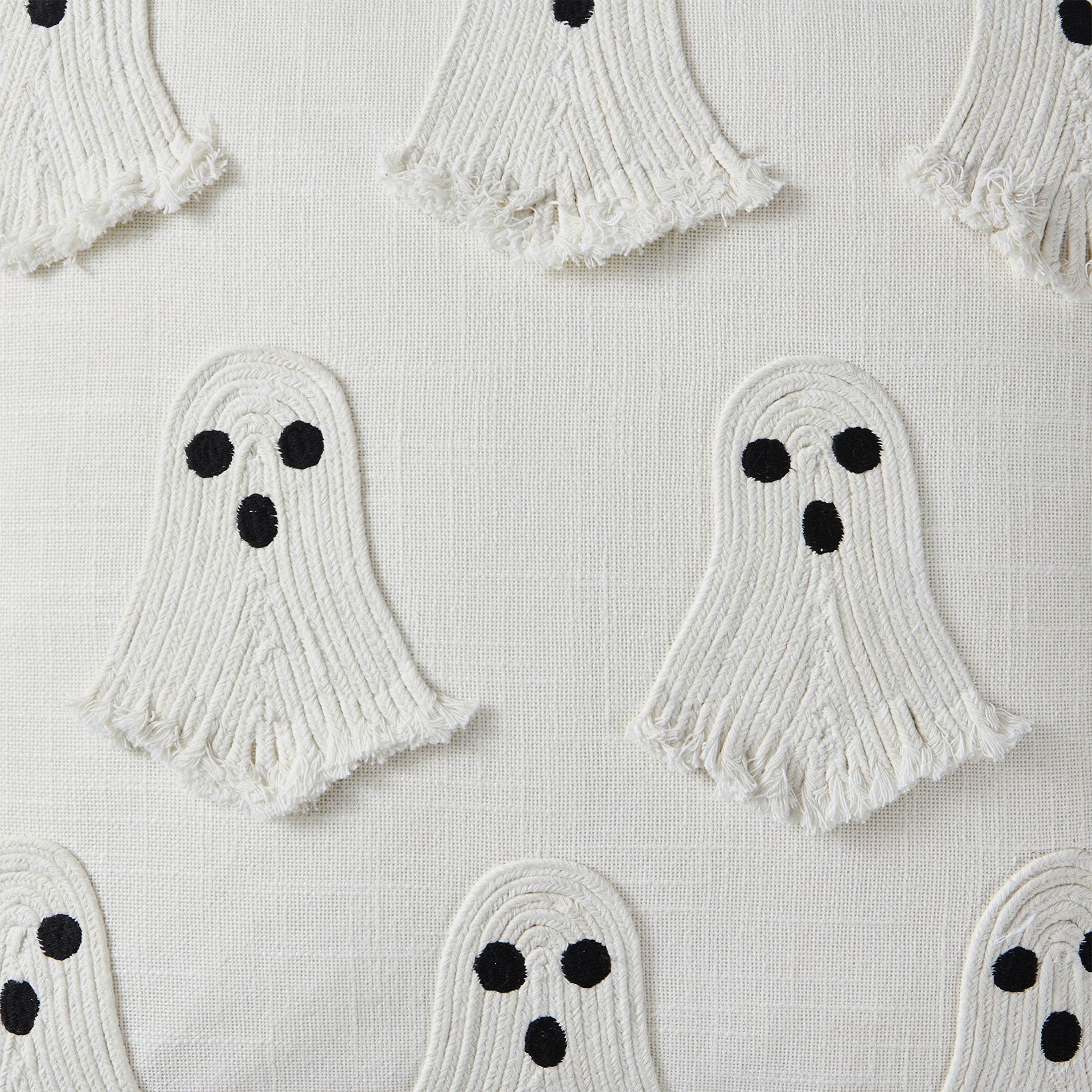 My Texas House 18" x 18" Ghost Ivory Embroidery Decorative Pillow Cover