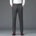 thumbnail image 3 of Pantalones de traje rectos para hombre, pantalones negros de verano para hombre, 9 pantalones cortos, reseñas coreanas, muchos elegantes, de alta calidad, 2024 con estilo, 3 of 5