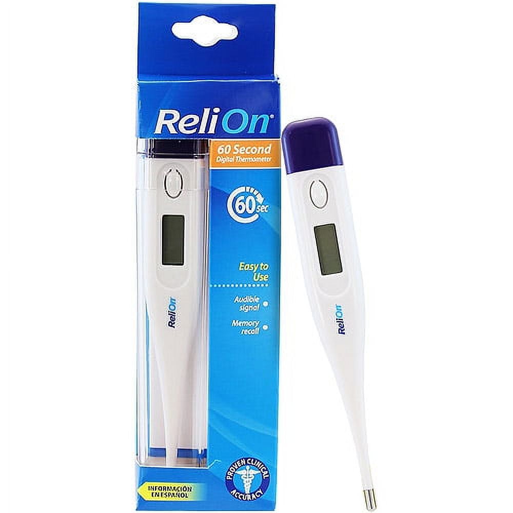 ReliOn Rigid Digital Thermometer, 1 Each
