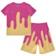 thumbnail image 3 of MKLEKYY Conjunto De Camiseta Y Pantalones Cortos De Verano Para Niñas, Informal, De Manga Corta, Ropa De Juego Cómoda Para Niños Pequeños De 2 A 12 Años, 3 of 3