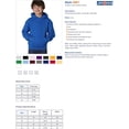 thumbnail image 2 of Jerzees Youth NuBlend Pull Over Hooded Sweatshirt, S, J Navy, 2 of 3