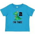 thumbnail image 3 of Inktastic 2nd Birthday Dinosaur 2 Year Old Boys Baby T-Shirt, 3 of 5