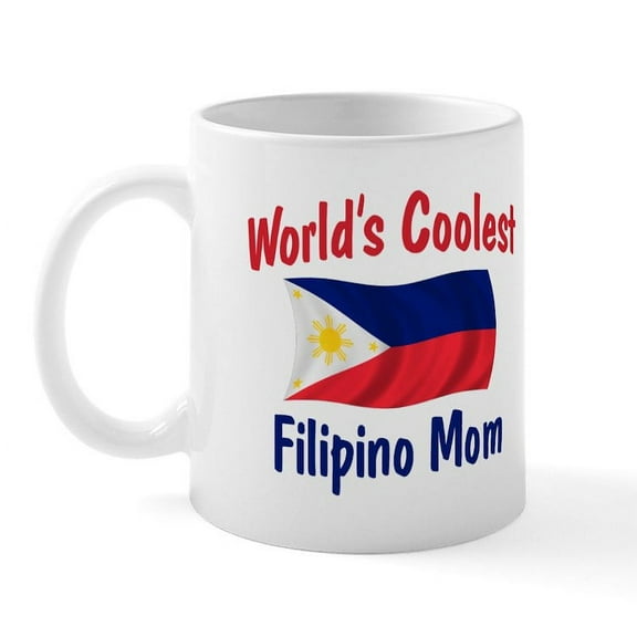 CafePress - Coolest Filipino Mom Mug - 11 oz Ceramic Mug - Novelty Coffee Tea Cup