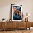 thumbnail image 2 of Seaside Serenity: Portofino Vintage Poster - Portofino Liguria Italy Illustration Black Framed Wall Art Print 20 x 30 inches, 2 of 8