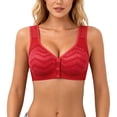 thumbnail image 1 of Brasieres de Mujer Sujetador sin Aros con Cierre Frontal para Una Cobertura Total y Un Soporte Cómodo de Talla Grande. Sujetador Tipo Camiseta sin Costuras. Mediana, 1 of 6