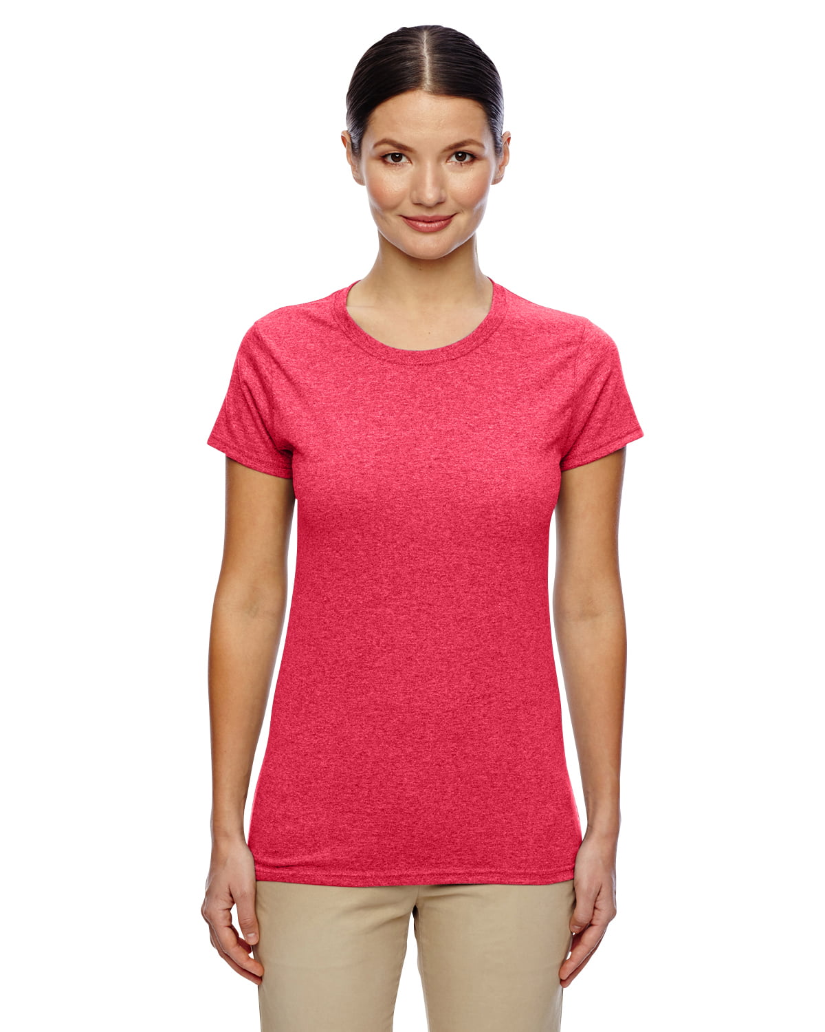 Gildan - Gildan, The Ladies' Heavy Cotton™ 5.3 oz. T-Shirt - HEATHER ...