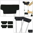 thumbnail image 3 of Almohadillas de mano para ayuda a la movilidad, almohadillas para muletas para axilas, relleno de esponja de poliéster, fundas acolchadas para axilas, universales, 2 pares, 3 of 6