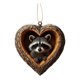 thumbnail image 1 of Adorno navideño con forma de corazón con animales Decoración plana en 2D de animales del bosque en acrílico Colgante del bosque para decorar el árbol de Navidad Regalo para los amantes de los animales, 1 of 7
