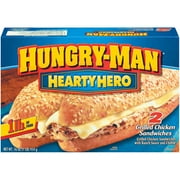 Hungry-Man: Grilled Chicken Sandwiches 2 Ct Hearty Hero, 16 oz