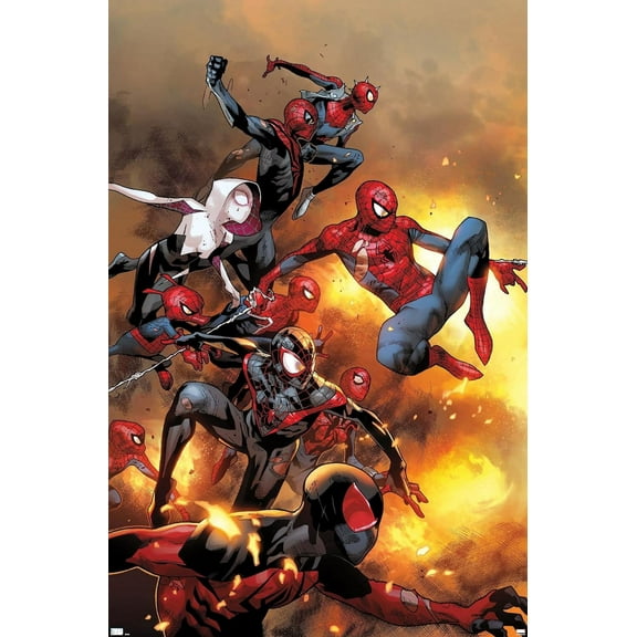 Anime Spider Man Poster HD Print Canvas Painting Wall Art For Living Room Bedroom Office Decor 12x16.5inch, Unframed