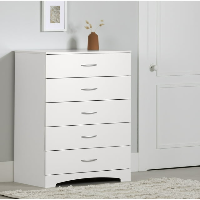 South Shore Step One 5-Drawer Chest for Adult, in Pure White