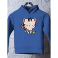thumbnail image 3 of Cute Kittyboo W Colorful Flags Hoodie Toddler -Image by Shutterstock,  4 Toddler, 3 of 4