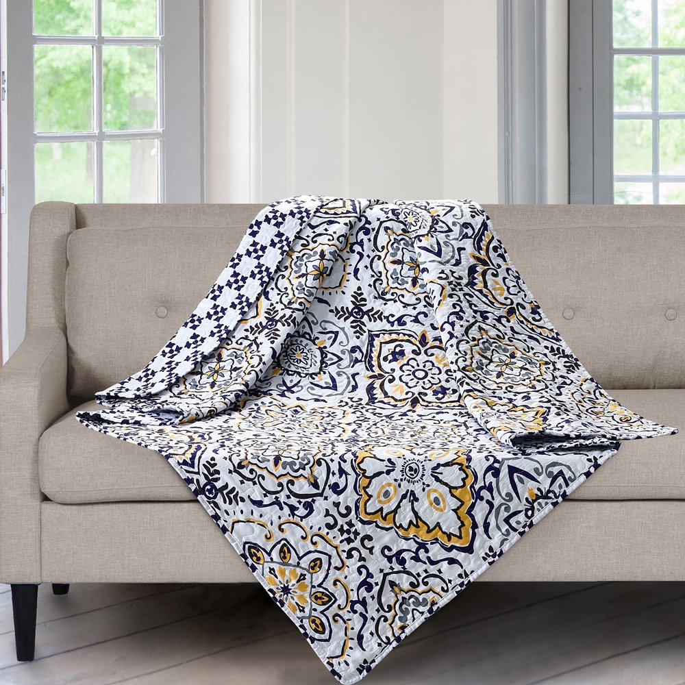 SLPR Double Take Quilted Throw Blanket 50" x 60" Lap Quilt for