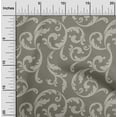 thumbnail image 2 of oneOone Viscose Chiffon Gray Fabric Asian Baroque Craft Projects Decor Fabric Printed By The Yard 42 Inch Wide, 2 of 4