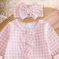 thumbnail image 5 of JUMEYU Baby Sleepers Girl Baby Girl Romper Long Sleeve Jumpsuit Infant Newborn Rompers Clothes 0 3 6 9 12 18 Months (Pink,3-6 Months), 5 of 5